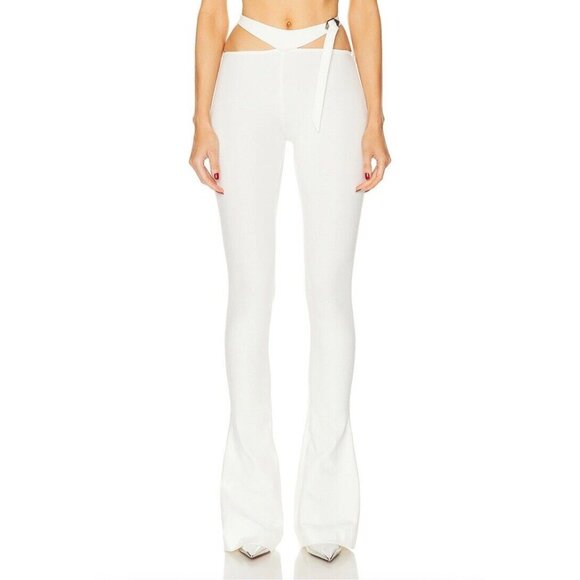 The Attico Pants - THE ATTICO Jersey Pants White